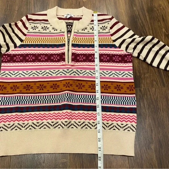 Nordic pattern pull over sweater size medium - Picture 7 of 8